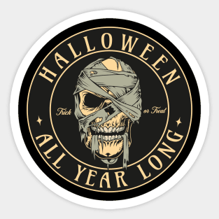 Halloween all year long - Spooky Skull Sticker